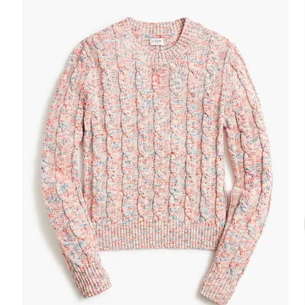 J. Crew Cotton Sweater Red White Blue